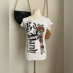 Vintage Ed Hardy Short Sleeve T-Shirt, Size Medium